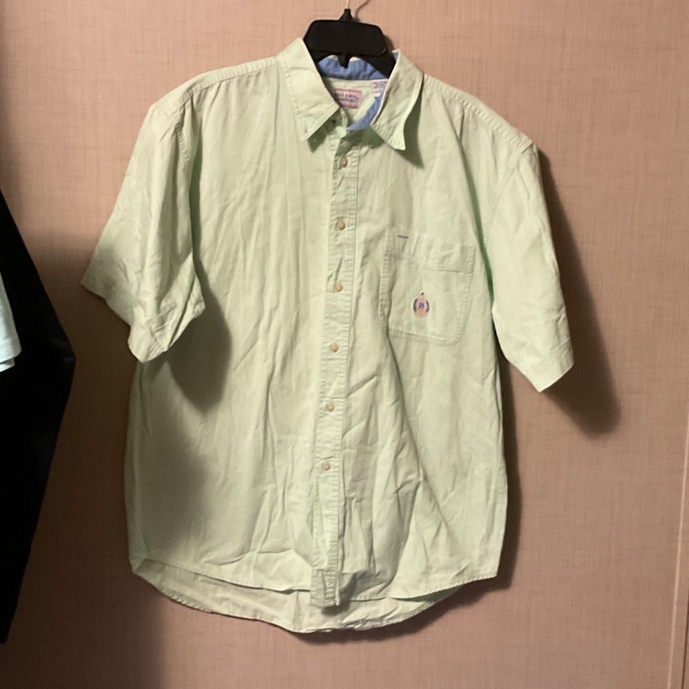 Bugle Boy Mint Green Casual Button Down Shirt